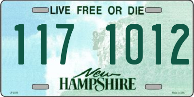 NH license plate 1171012