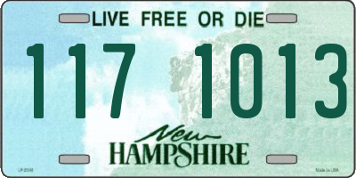 NH license plate 1171013