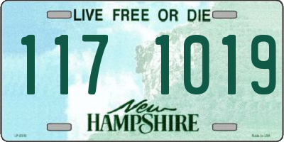 NH license plate 1171019