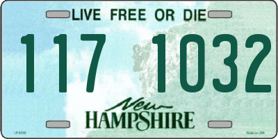 NH license plate 1171032