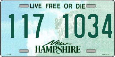 NH license plate 1171034