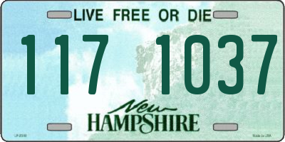 NH license plate 1171037