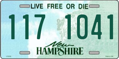 NH license plate 1171041