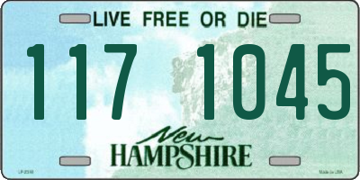 NH license plate 1171045