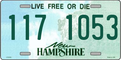 NH license plate 1171053