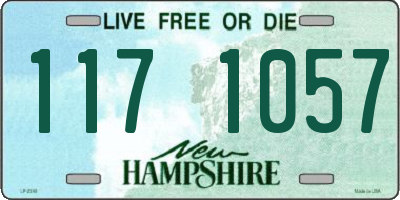 NH license plate 1171057