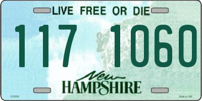 NH license plate 1171060
