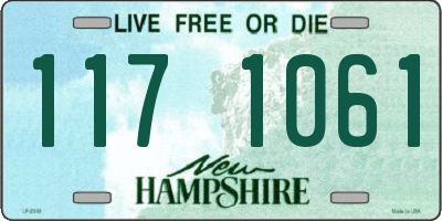 NH license plate 1171061