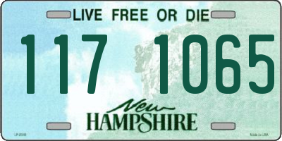 NH license plate 1171065