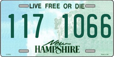 NH license plate 1171066