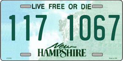 NH license plate 1171067
