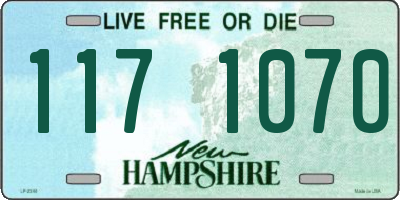 NH license plate 1171070