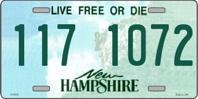 NH license plate 1171072