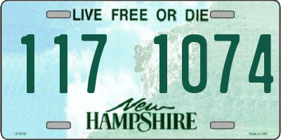 NH license plate 1171074