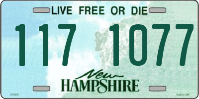 NH license plate 1171077