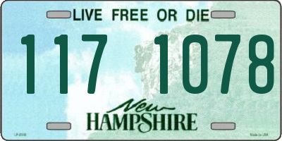 NH license plate 1171078