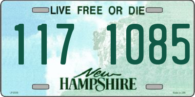 NH license plate 1171085