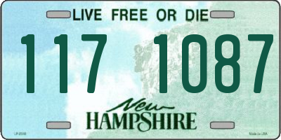NH license plate 1171087