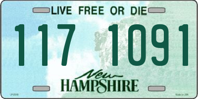 NH license plate 1171091