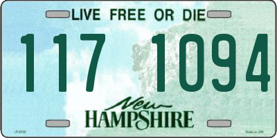 NH license plate 1171094