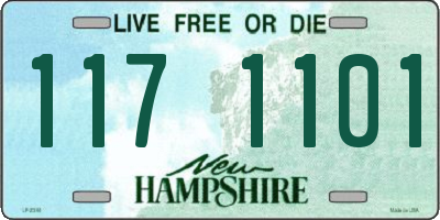 NH license plate 1171101