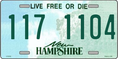 NH license plate 1171104