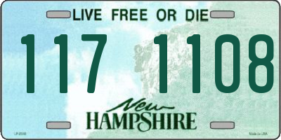NH license plate 1171108