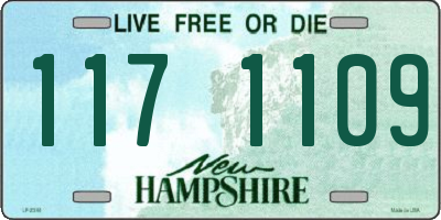 NH license plate 1171109