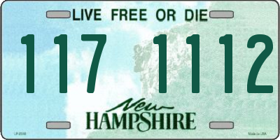 NH license plate 1171112