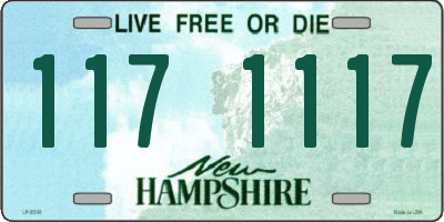 NH license plate 1171117