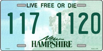 NH license plate 1171120
