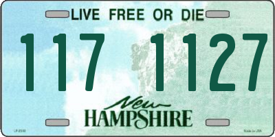 NH license plate 1171127