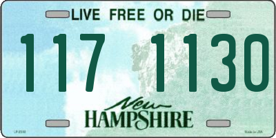 NH license plate 1171130