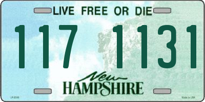 NH license plate 1171131