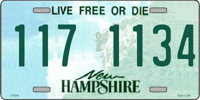NH license plate 1171134