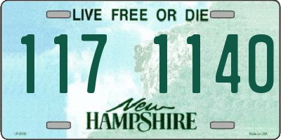 NH license plate 1171140