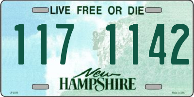 NH license plate 1171142