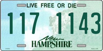 NH license plate 1171143