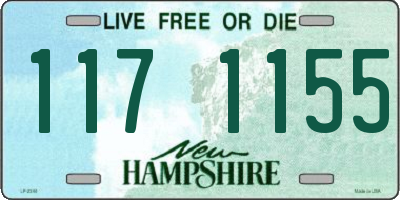 NH license plate 1171155