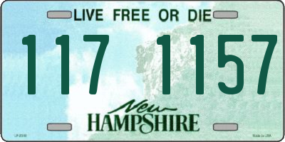 NH license plate 1171157