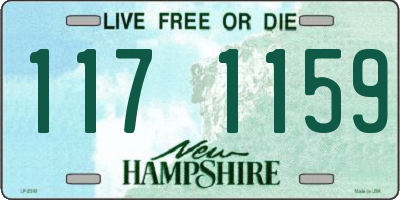 NH license plate 1171159