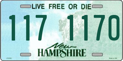 NH license plate 1171170