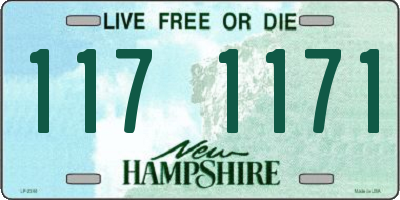 NH license plate 1171171