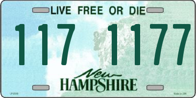 NH license plate 1171177