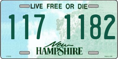 NH license plate 1171182