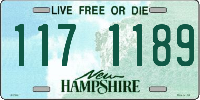 NH license plate 1171189