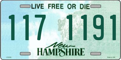 NH license plate 1171191