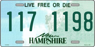 NH license plate 1171198