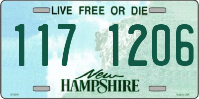 NH license plate 1171206