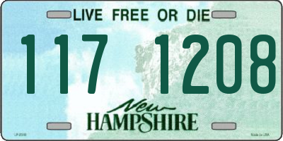 NH license plate 1171208